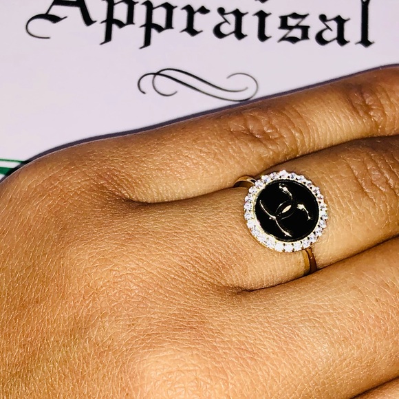 10k Solid Real Gold designer Ring Free Appraisal Not plated Not fake Huge sale! - Picture 6 of 8